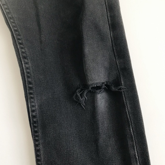 Vintage | Rare Levi’s 505 Distressed Black Jeans - Picture 4 of 8